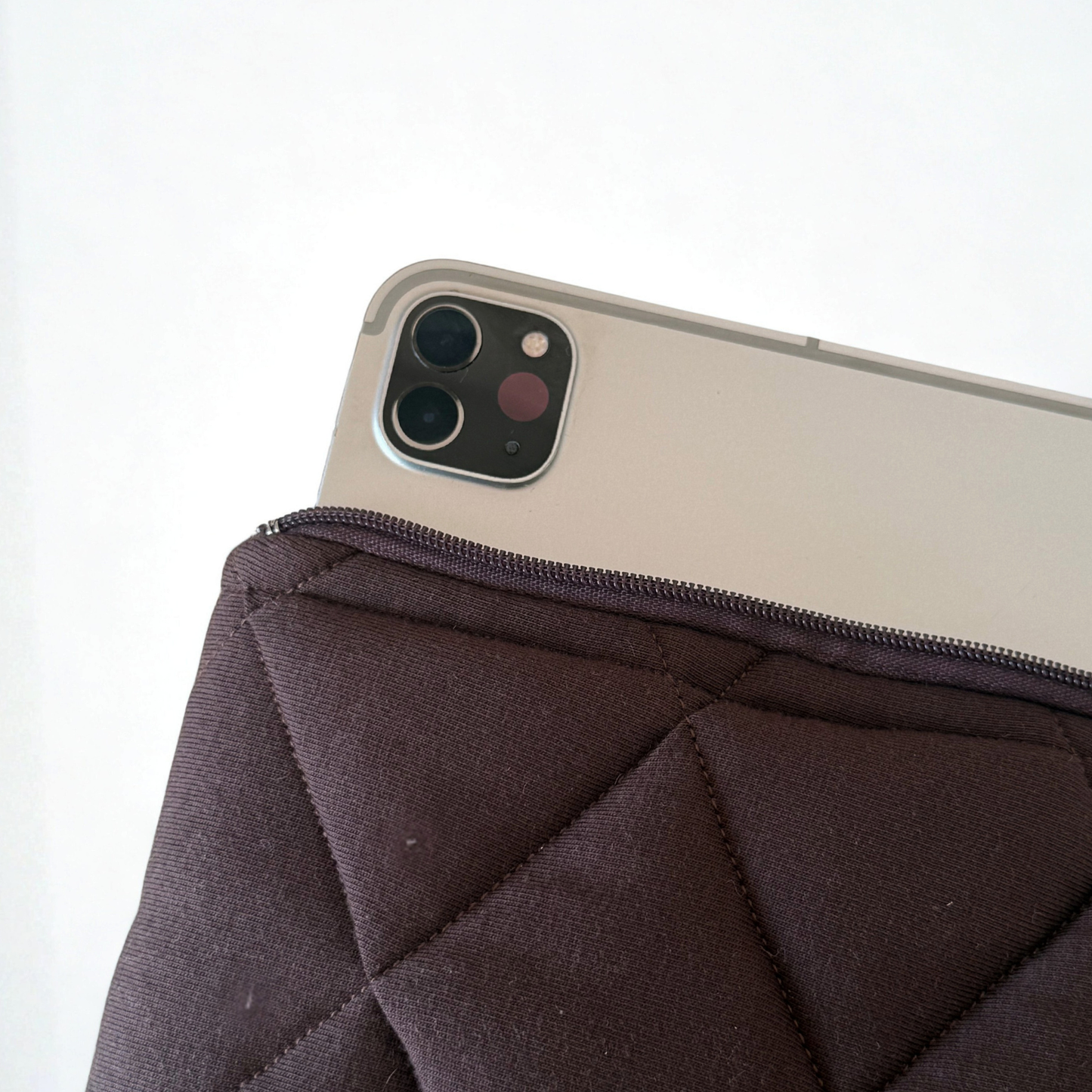 Chocolate Brown Quilted iPad Jacket