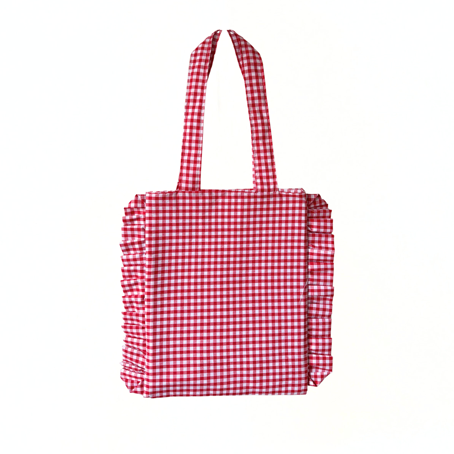 Red Gingham Tote Bag