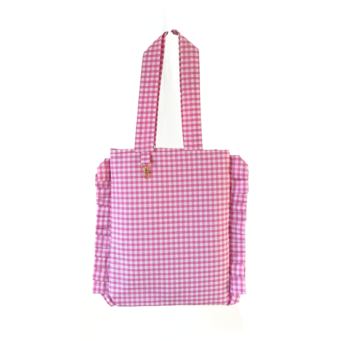 Pink Gingham Tote Bag