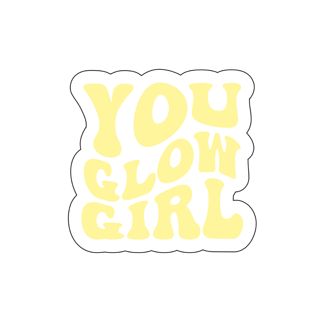 You glow girl sticker - October Studio Designs