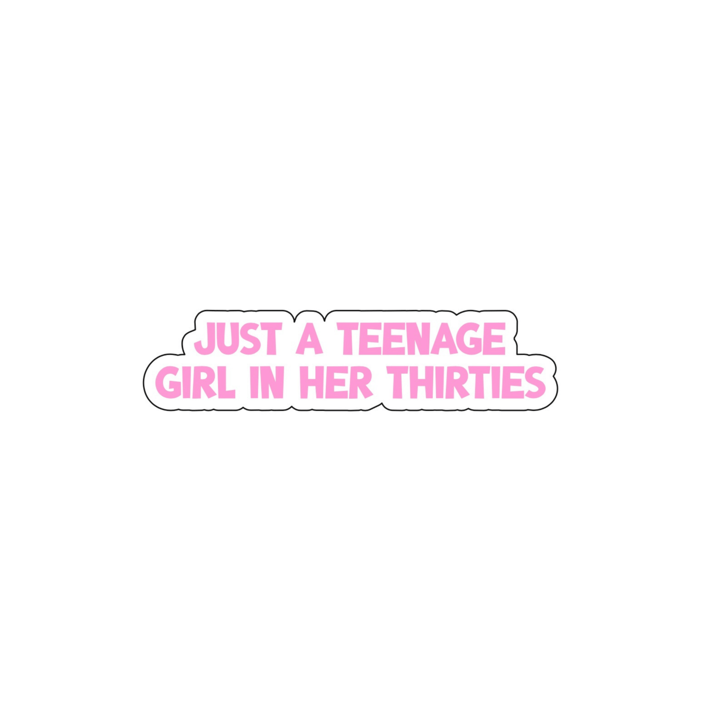 Teenage Girl In Her 30s Sticker - October Studio Designs