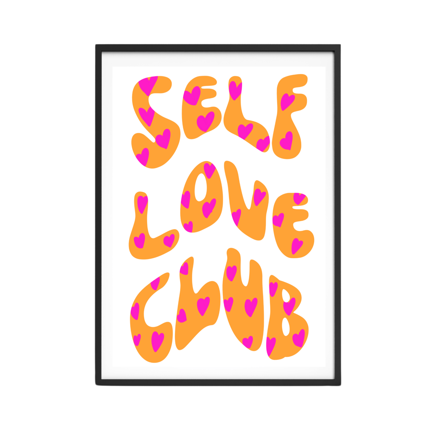Self Love Club Orange Print - October Studio Designs