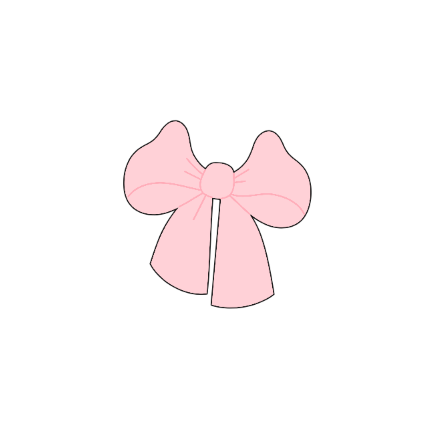 Pink Bow Sticker - October Studio Designs
