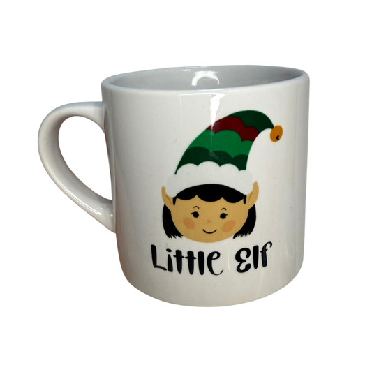 kids girls little elf mug