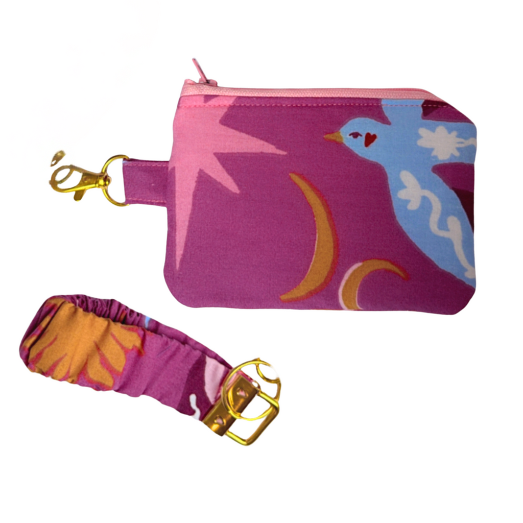 starry dove Scrunchie Keyring