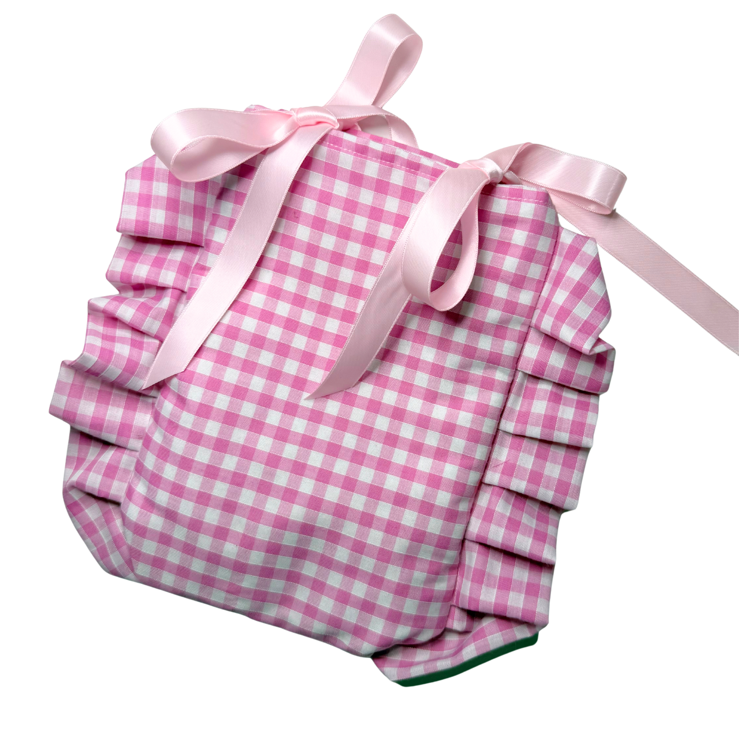 Pink Gingham Ruffle Kindle & Book Sleeve