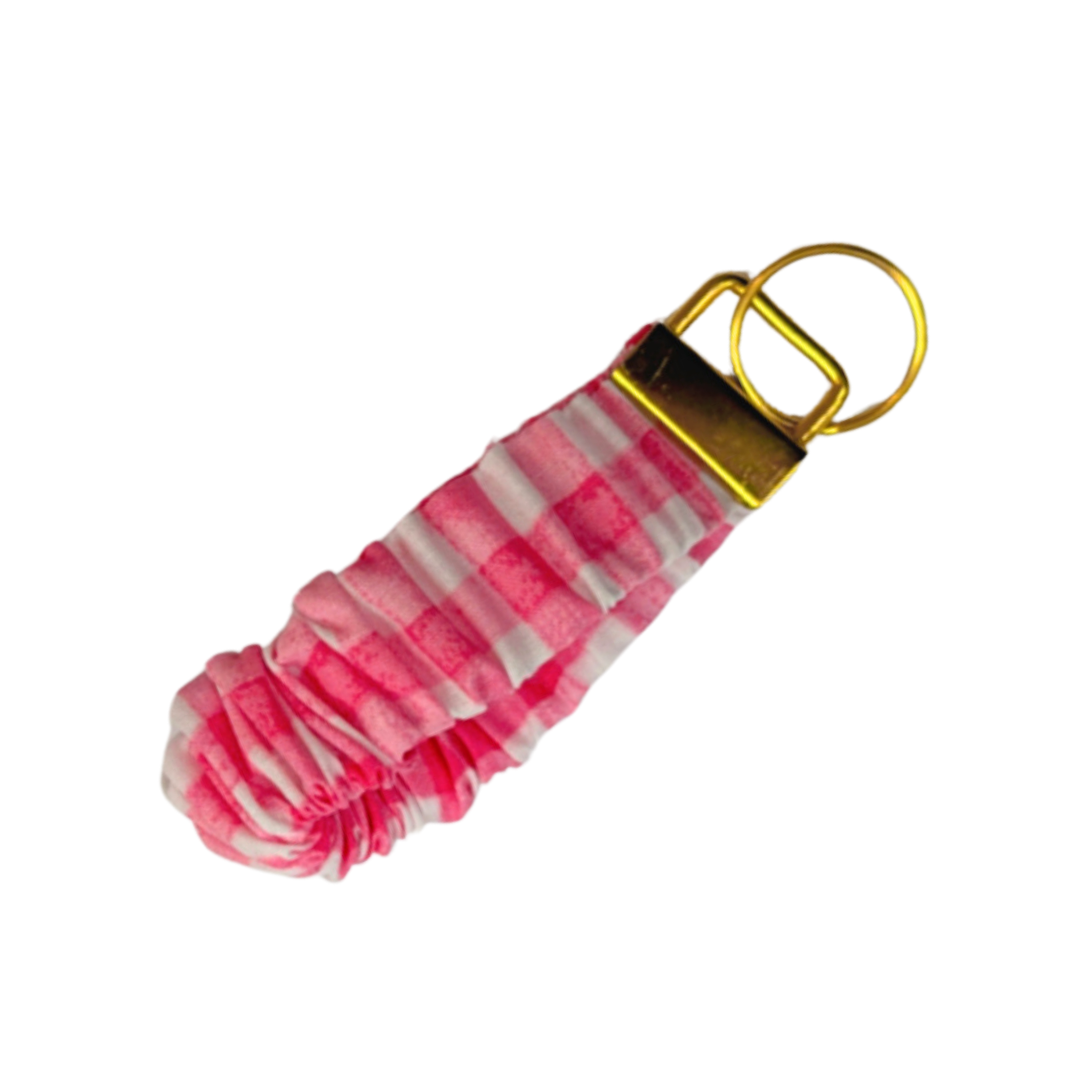 gingham Scrunchie Keyring