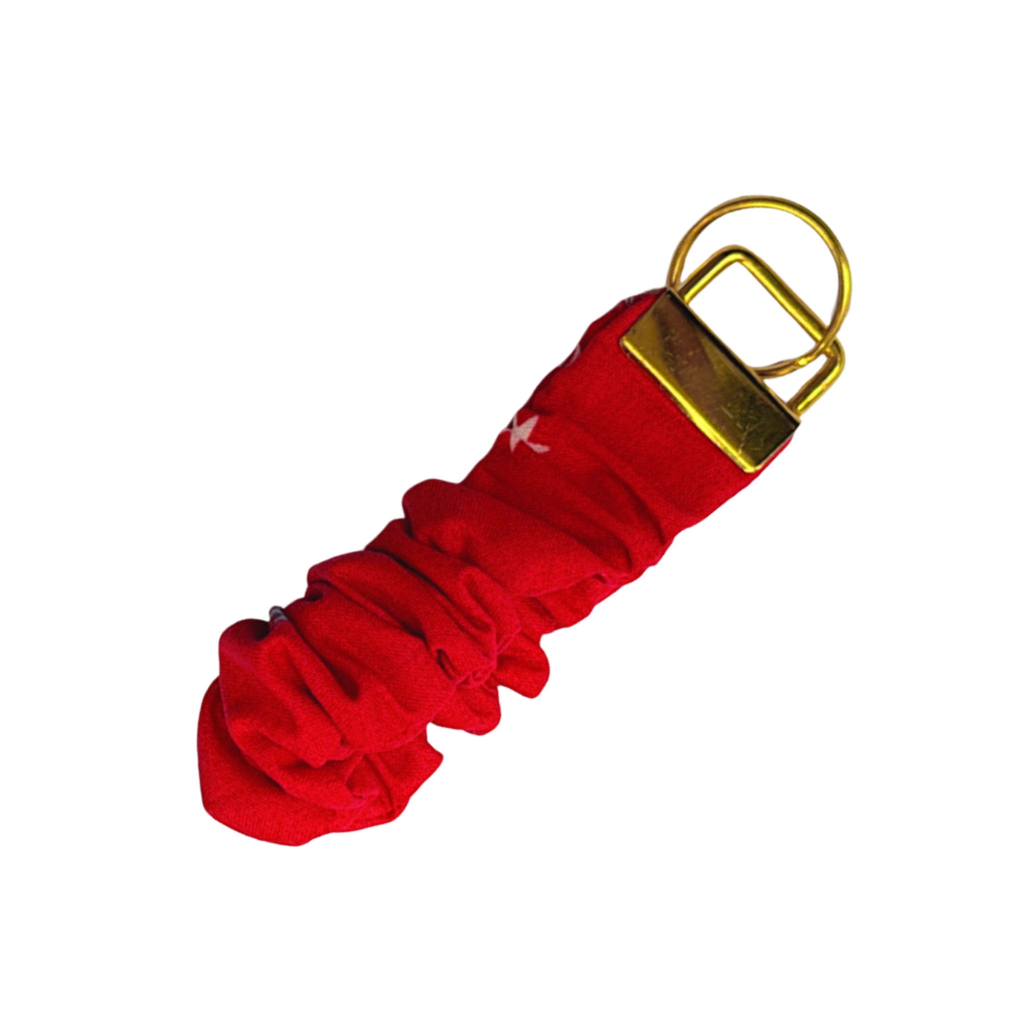 red sky scrunchie keyring