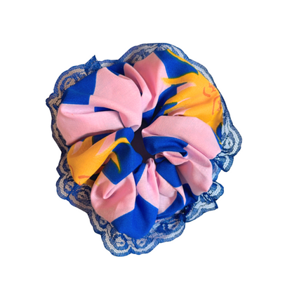 the Celestial Check scrunchie