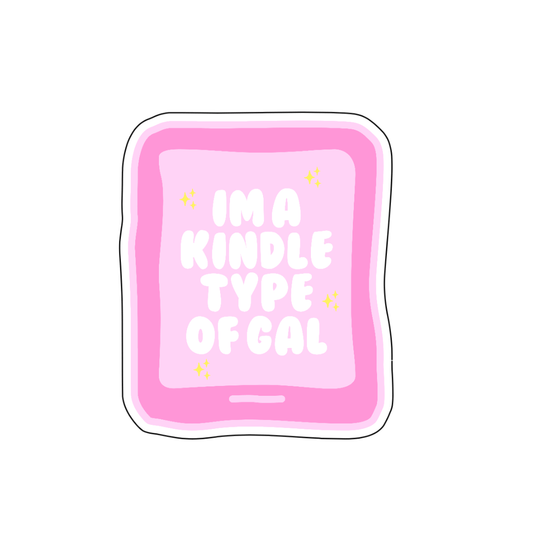 Kindle type of gal Sticker - October Studio Designs