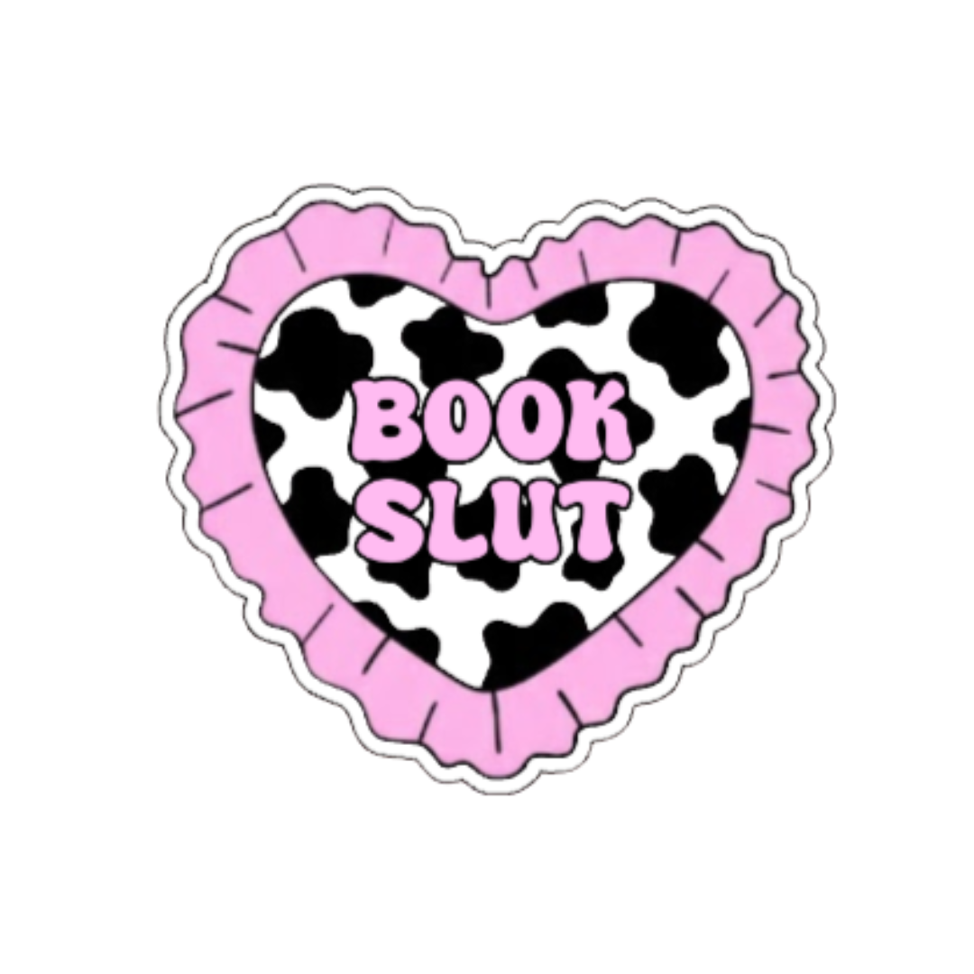 Cowprint Print Book Slut Sticker
