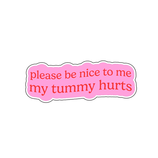 My tummy hurts Sticker - October Studio Designs