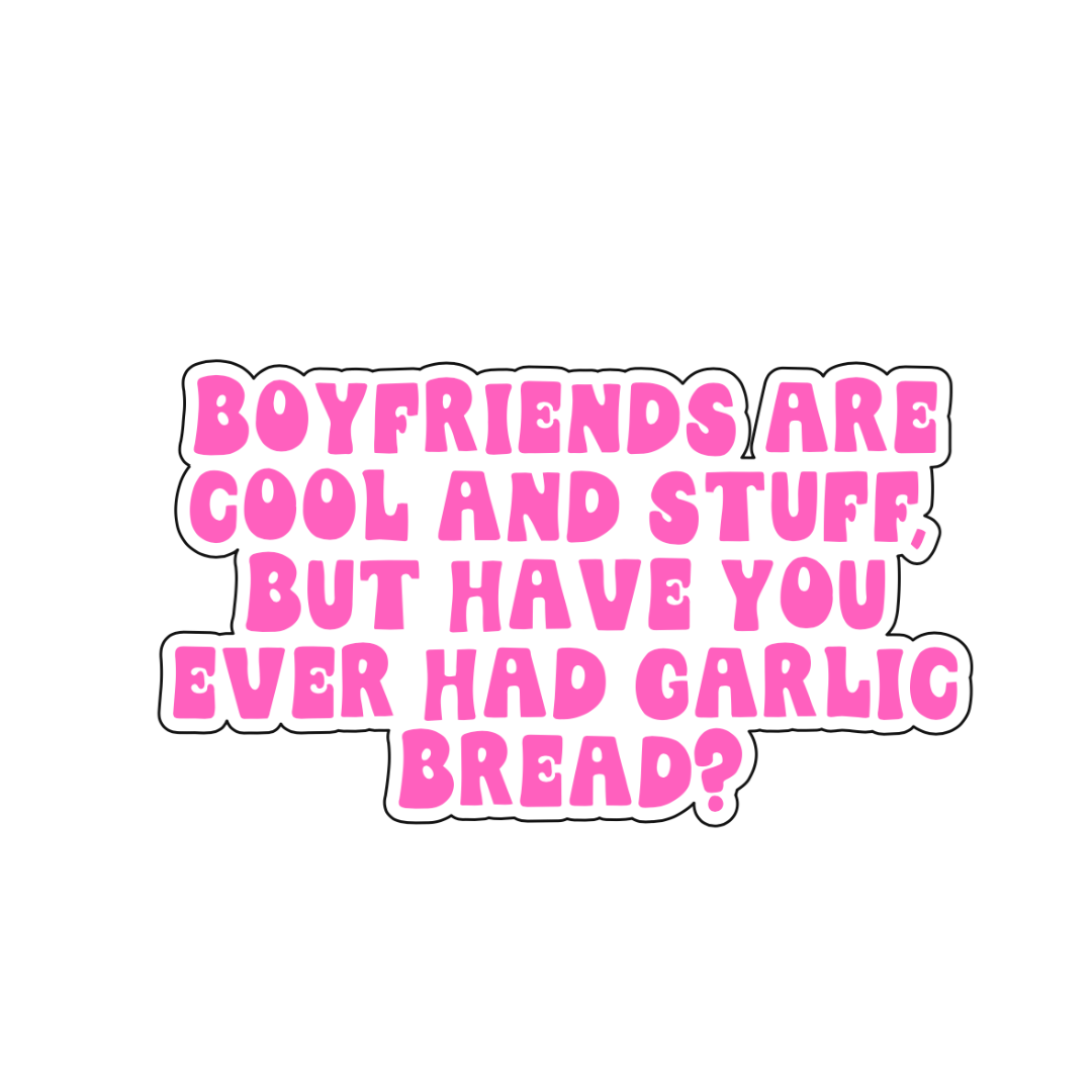 Boyfriends are cool and stuff Sticker - October Studio Designs