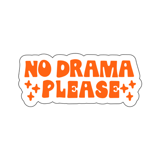 No Drama Please Sticker - October Studio Designs
