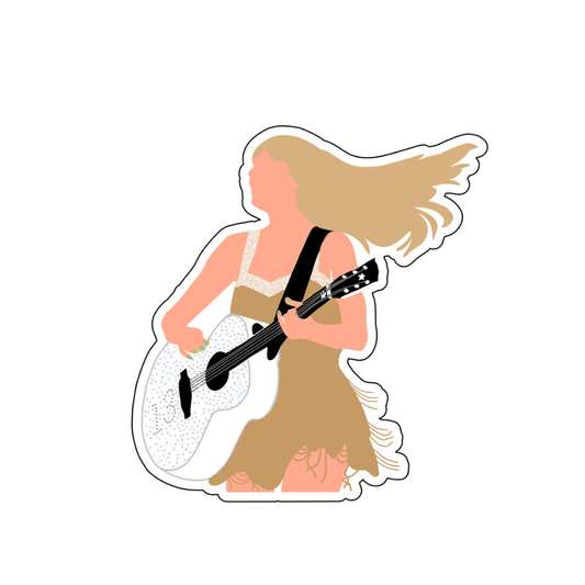 Taylor Swift Guitar Sticker - October Studio Designs