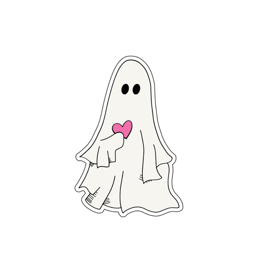 Ghost Heart Sticker - October Studio Designs