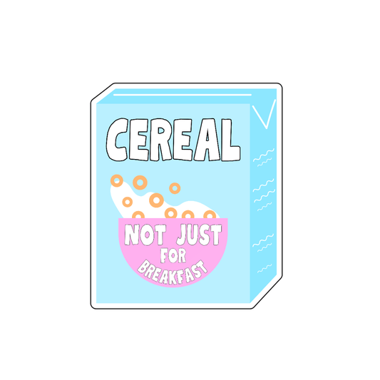 Cereal Not Just For Breakfast Sticker - October Studio Designs