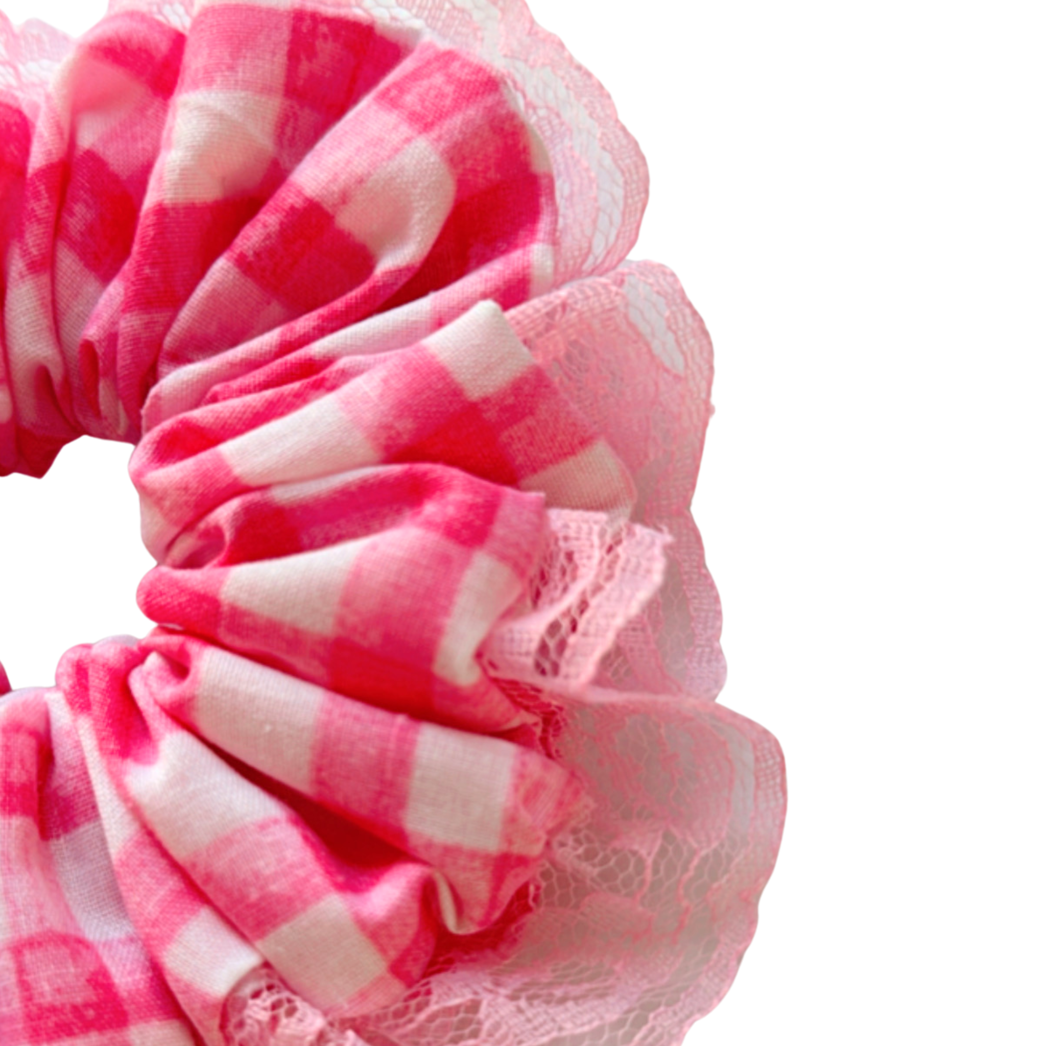 The gingham girl scrunchie
