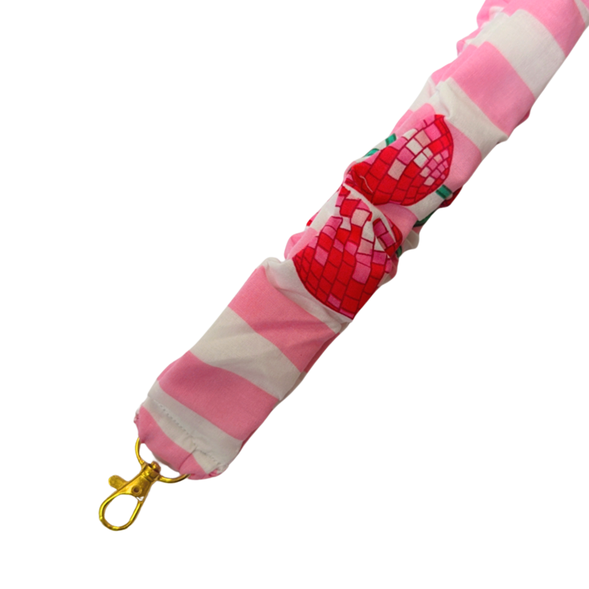 disco cherry stripe scrunchie Lanyard