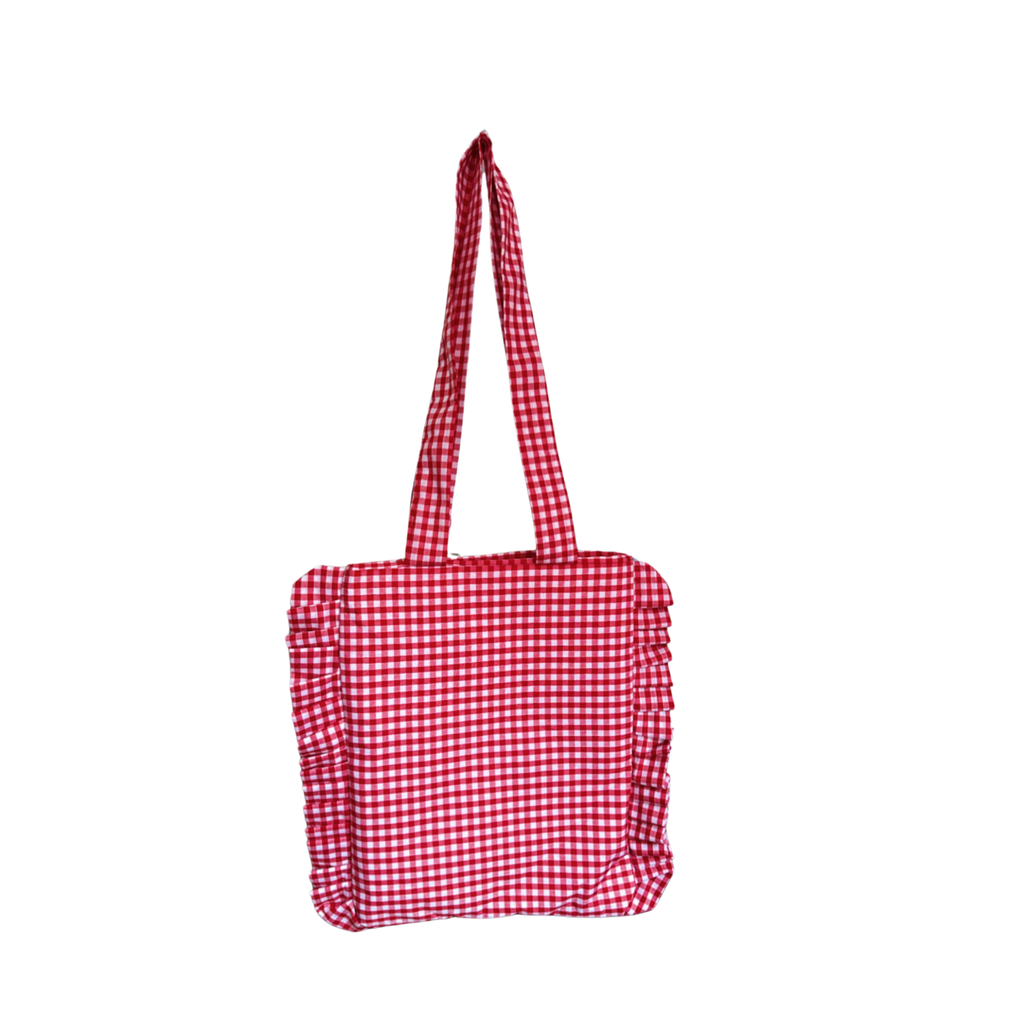 Red Gingham Tote Bag