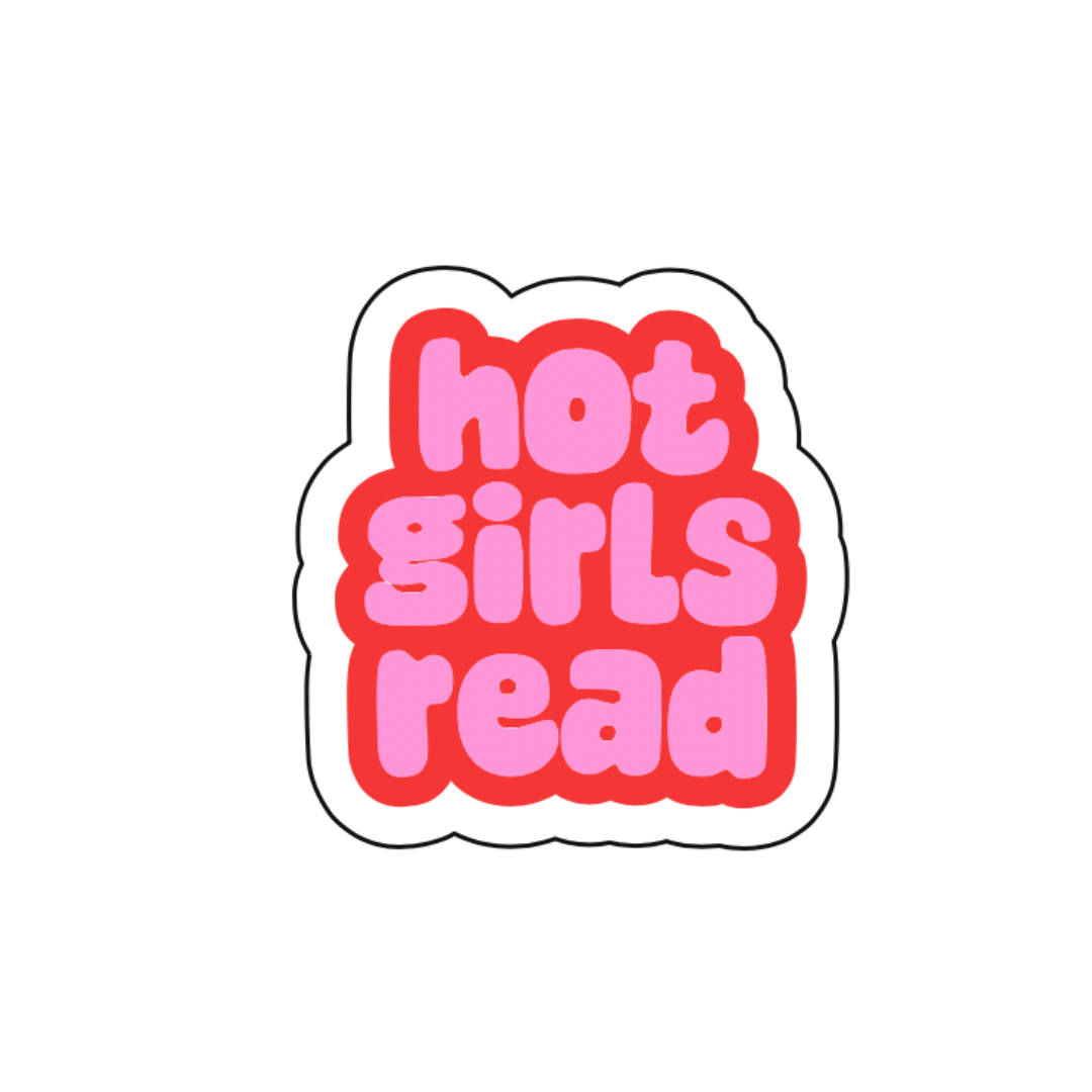Hot Girls Read Sticker - October Studio Designs