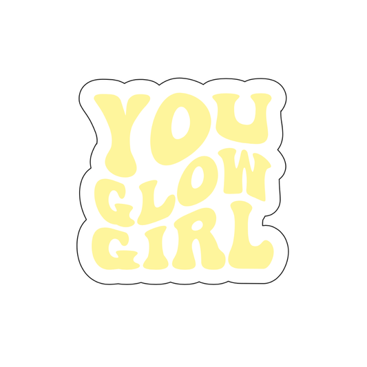 You glow girl sticker - October Studio Designs