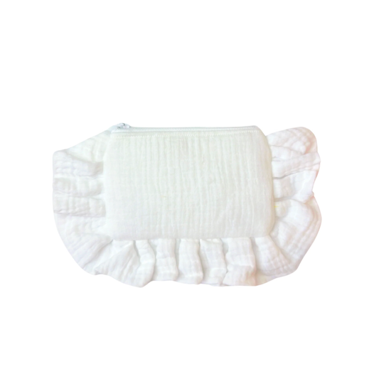 White Frill Purse