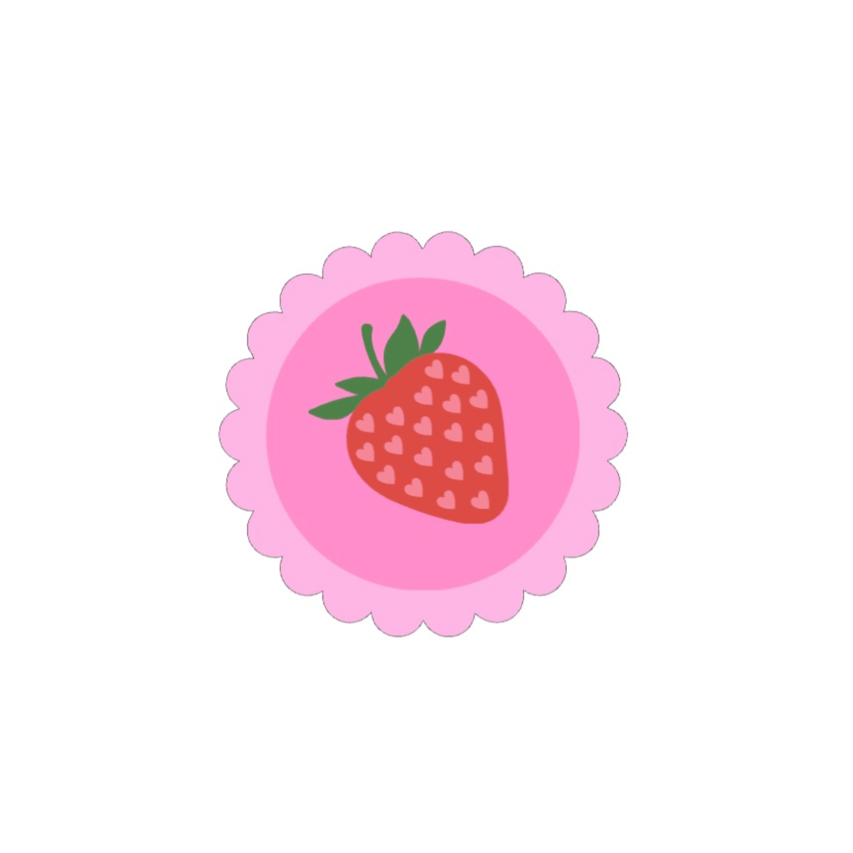 Strawberry Sticker - October Studio Designs