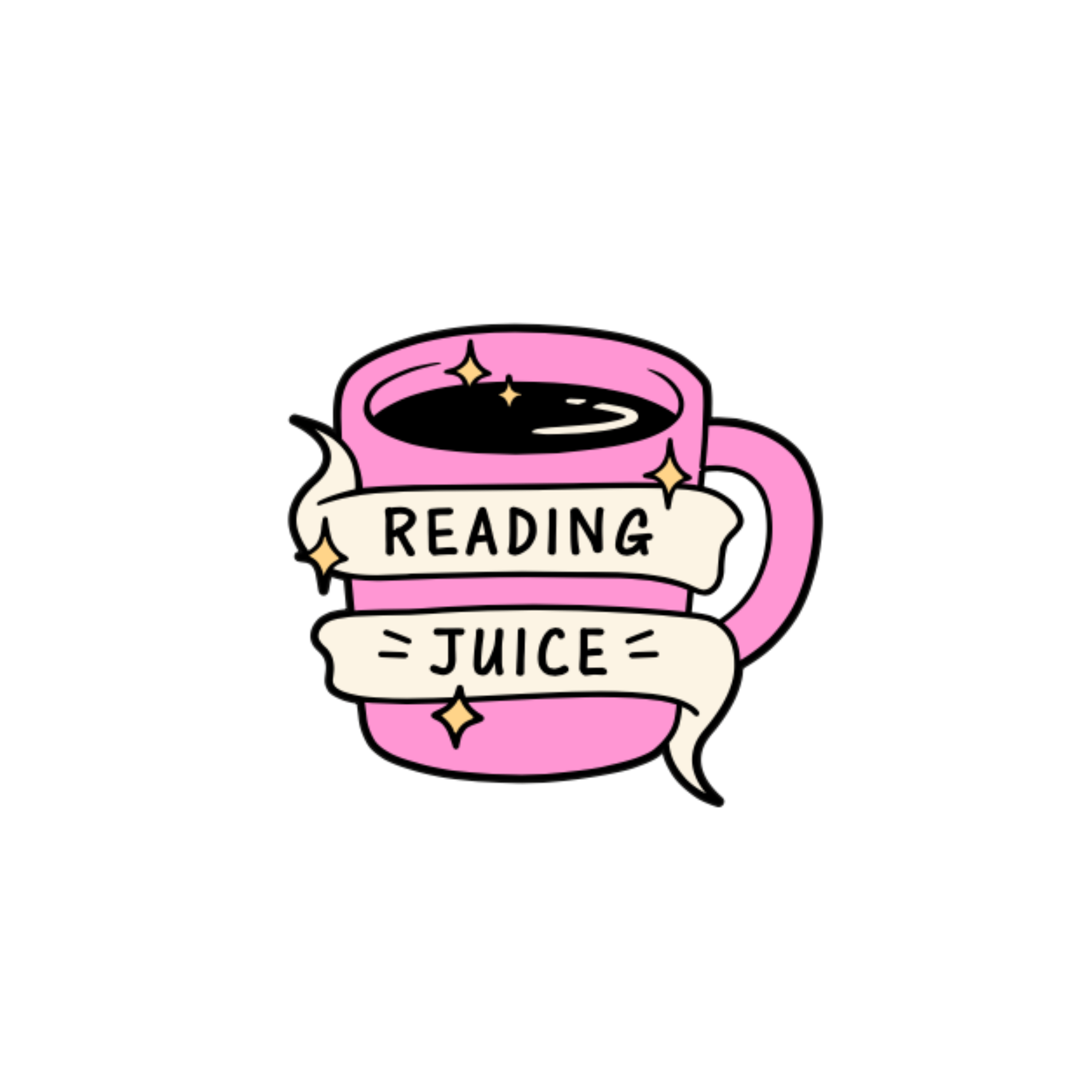 Reading Juice Sticker - October Studio Designs